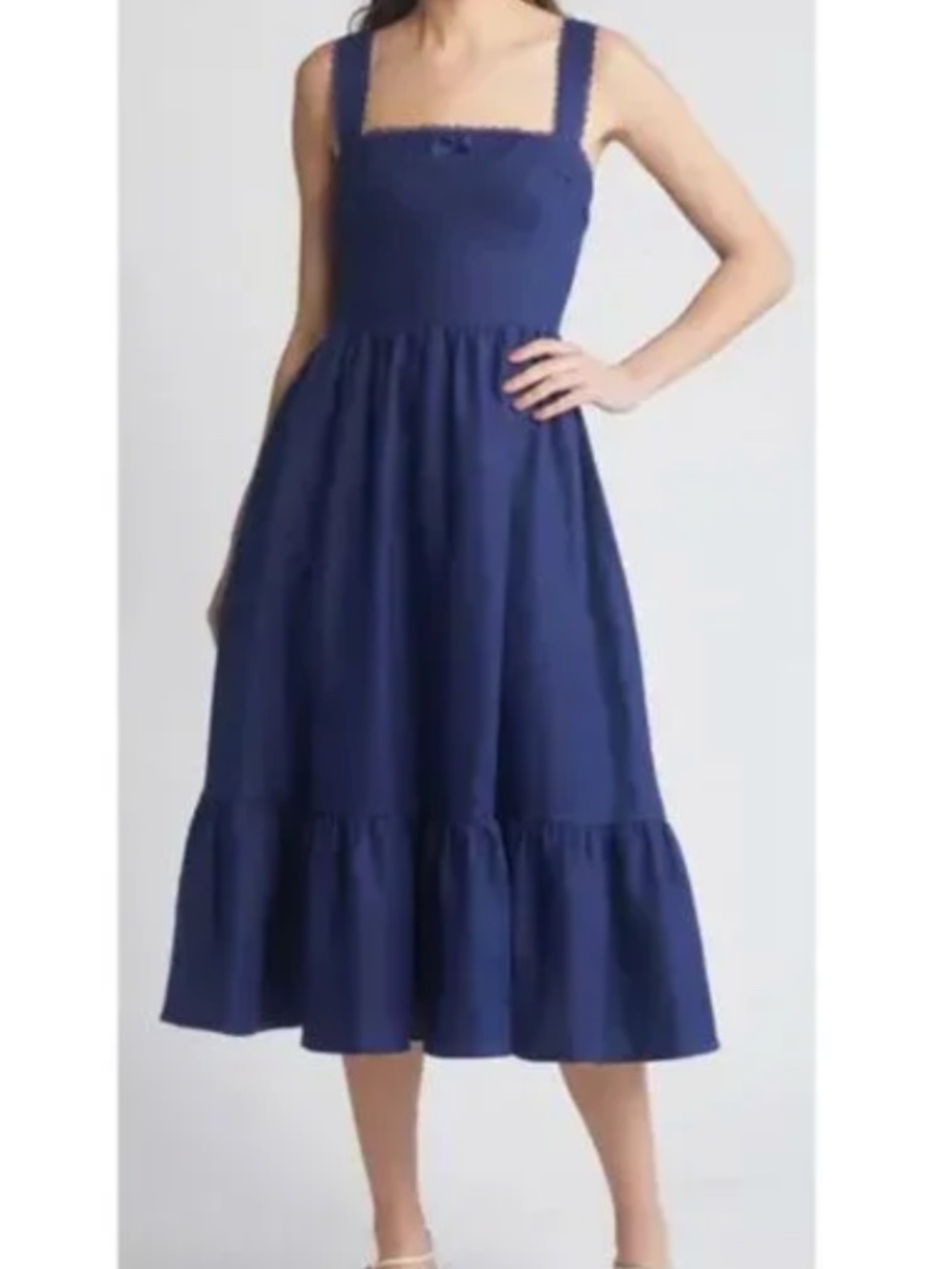 Reformation Rowen Linen Midi Dress - Picture 4 of 5